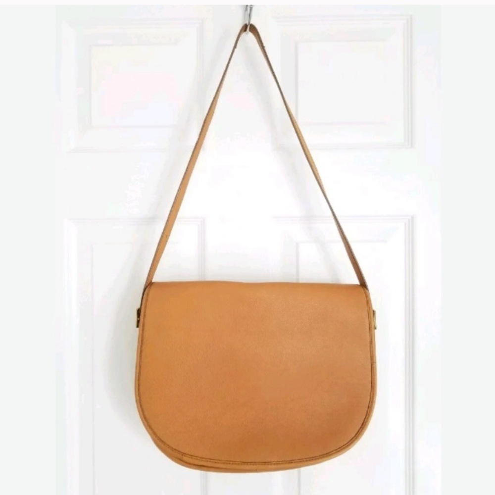 J.CREW Copley Grand Saddlebag in Camel